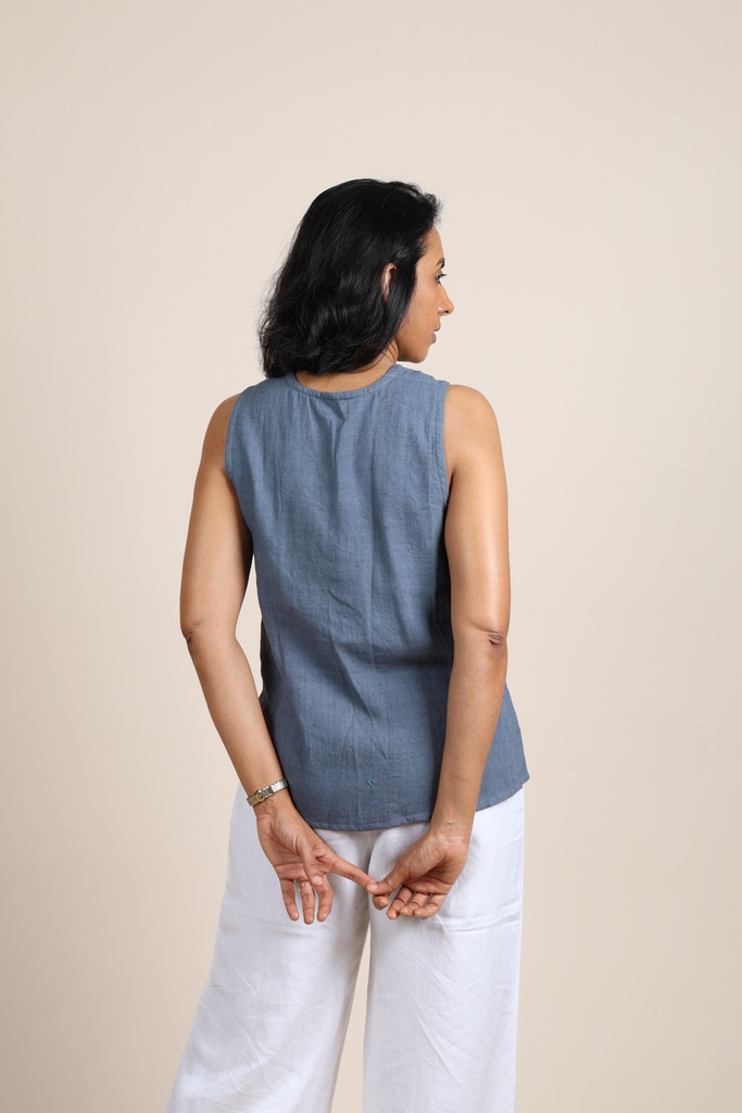 Pure Organic Cotton Overlapping Top 