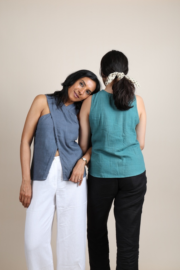 Pure Organic Cotton Overlapping Top 