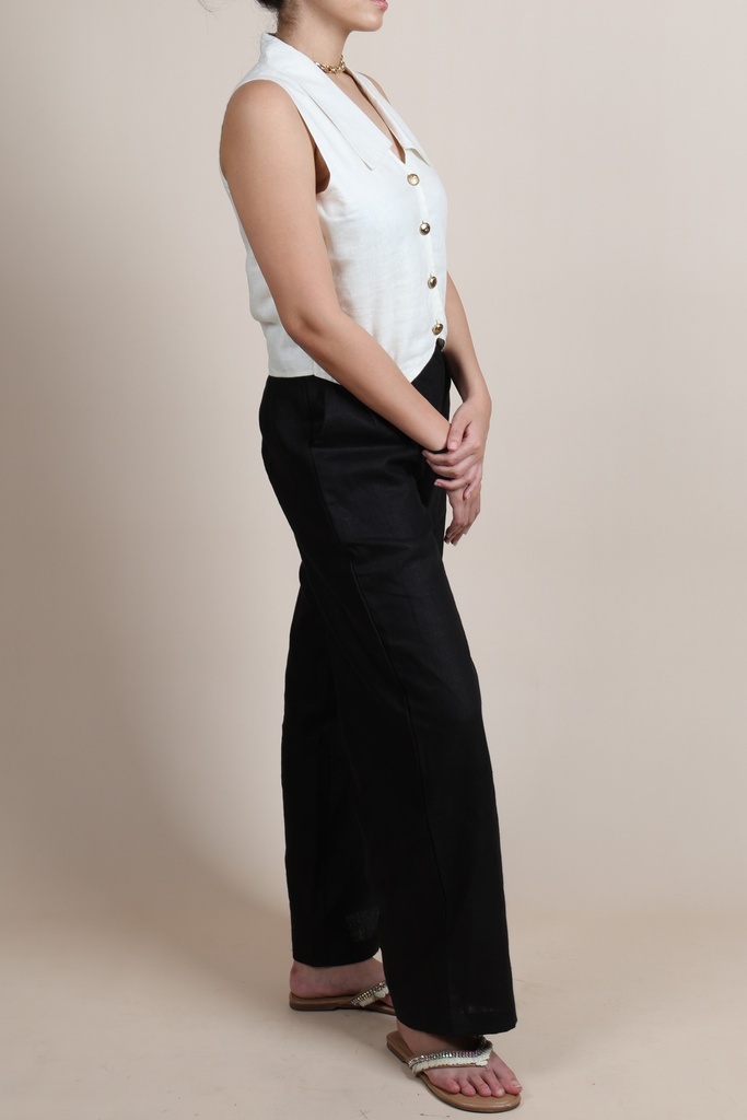 Pure Linen Semi Formal Trousers