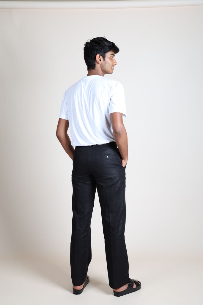 Pure Linen Semi Formal Trousers