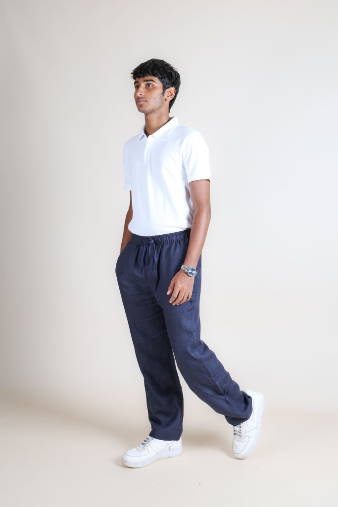 Men's Pure Linen Casual Trousers